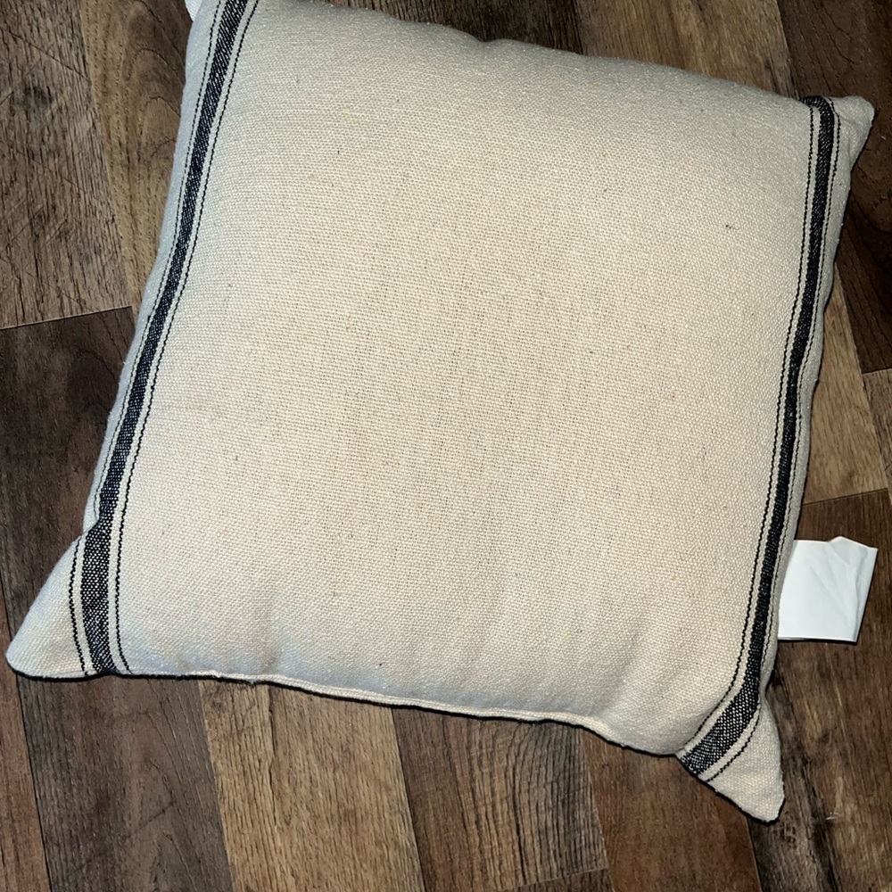 Inspirational Quote Throw Pillow - Cream and Black - Picture 2 of 3